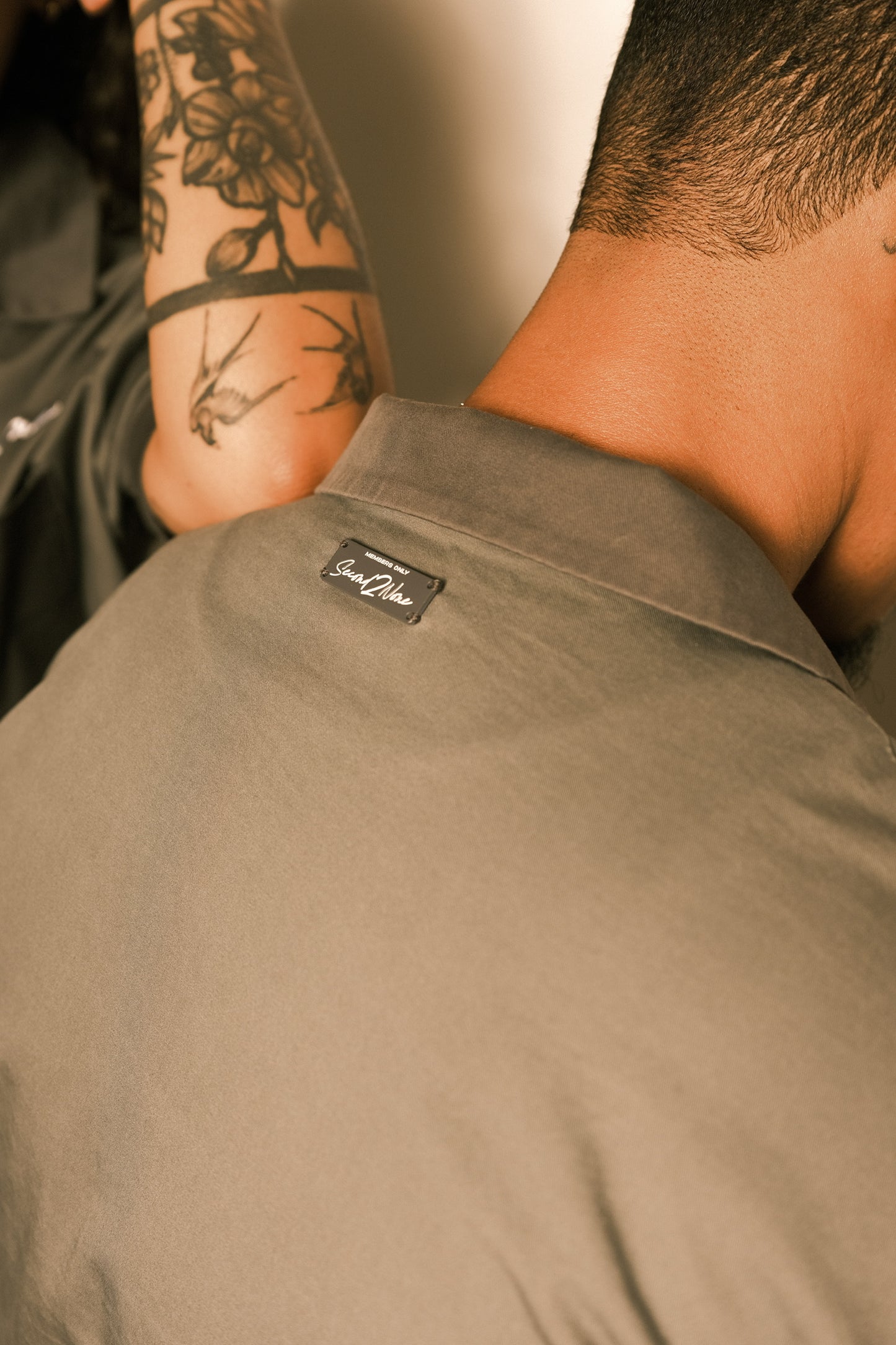 SMOKE GREY BOWLING SHIRT