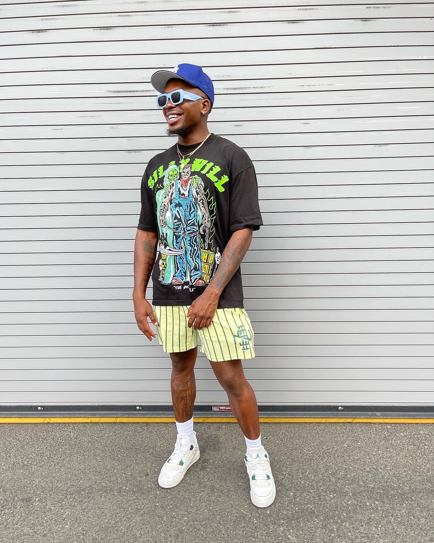 "STARS ARE MEANT TO SHINE" MESH SHORTS